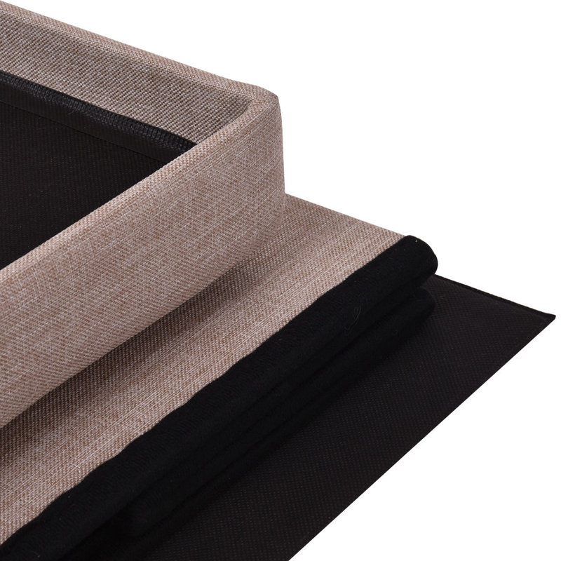 Repose-pieds rectangulaire avec rangement 29,9 po Stringfield, Beige