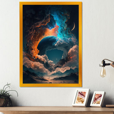 «Futuristic Landscape in Space II», reproduction sur toile