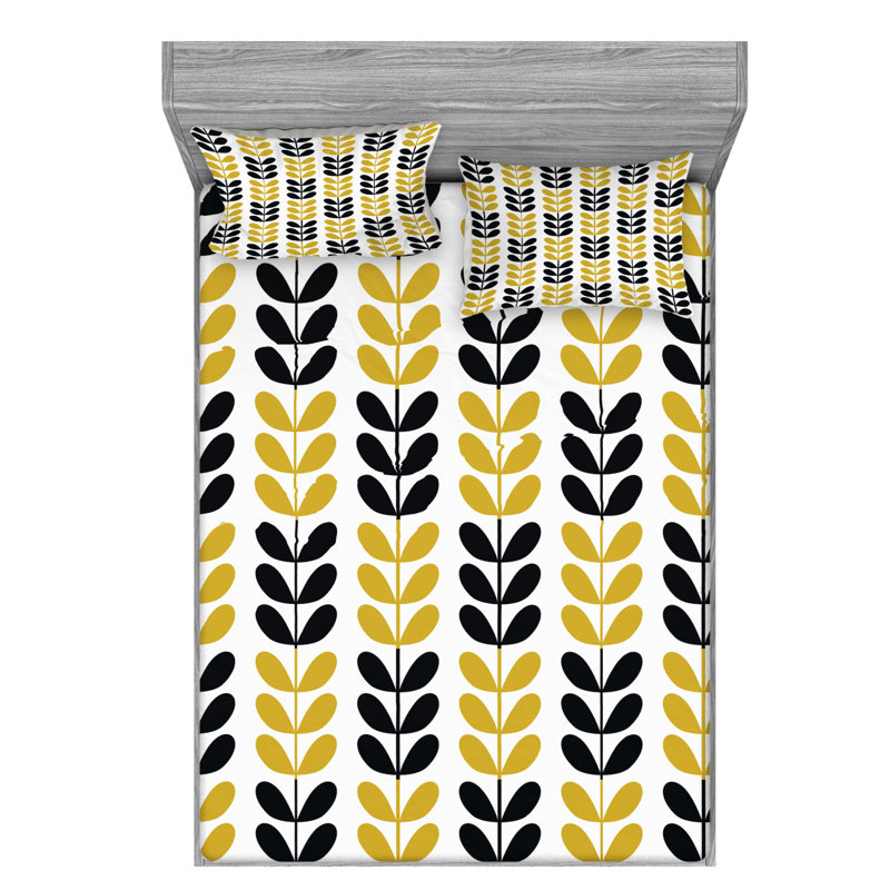 Microfiber Sheet Set, Queen Sheet Set with Fitted Sheet