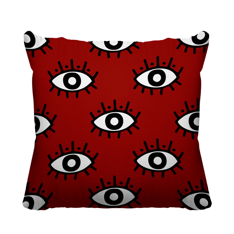Coussin Ankara, Orange brûlé, L 17 po x H 17 po