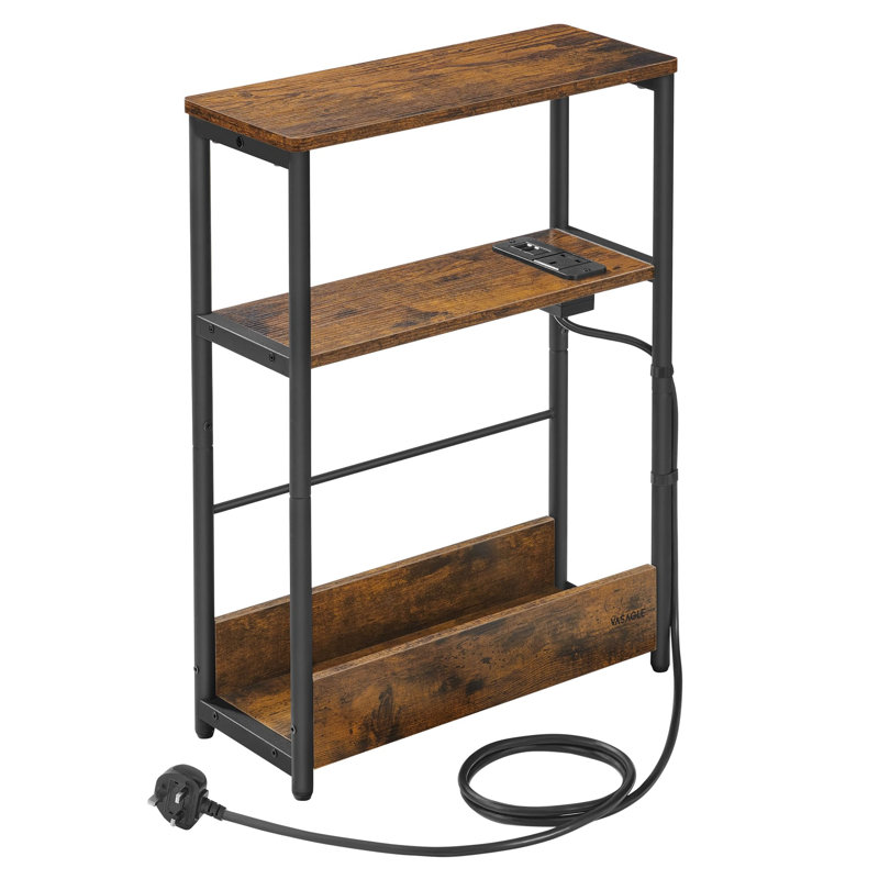 Angeletta 45cm W Metal Bedside Table