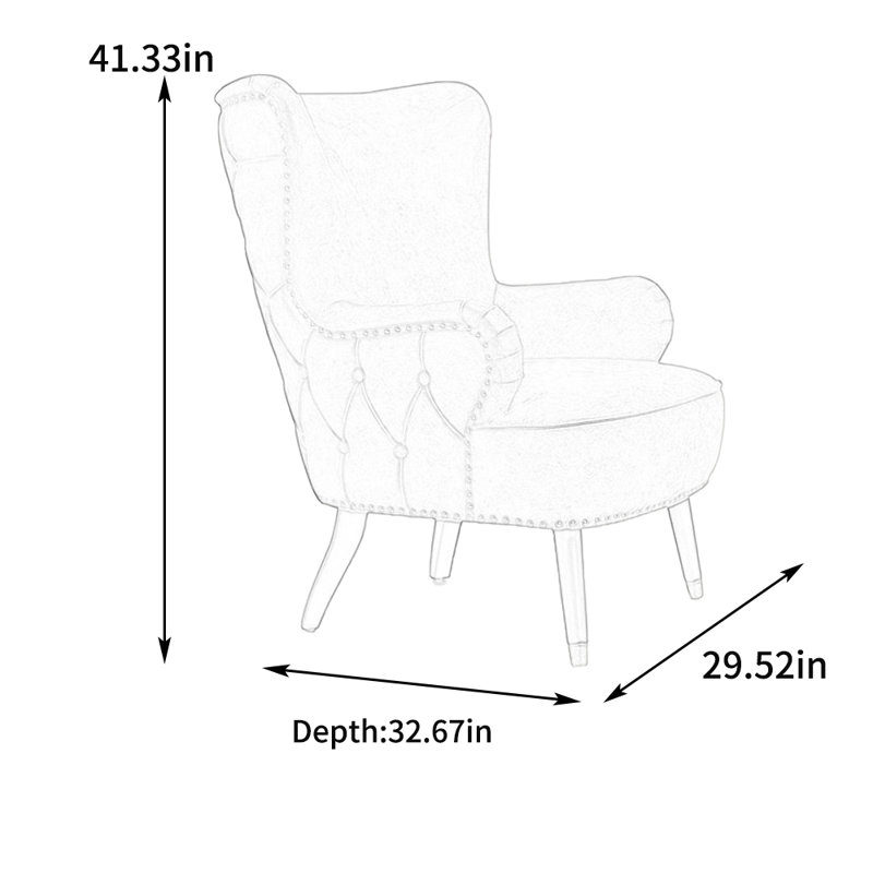 Fauteuil inclinable de style moderne avec cadre en bois massif
