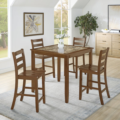 Loftora Modern Ergonomic Dining Bar Set with Space-Saving Design
