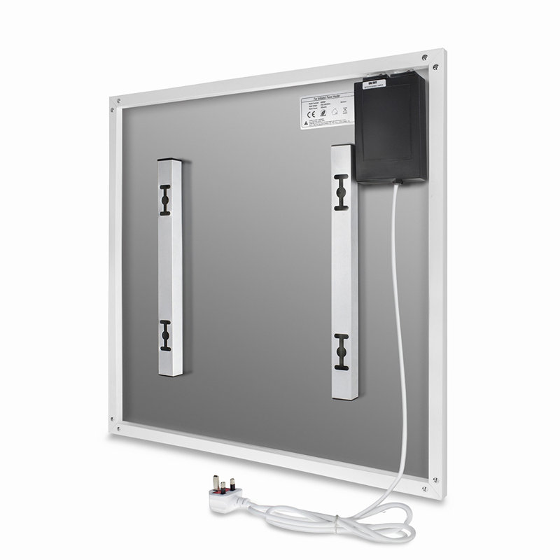 Mirrorstone 1 BTU Electric Panel Space Heater with Adjustable Thermostat, 1.52 A, 59.5cm H x 59.5cm W x 2.2cm D, 350 W