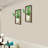 Wooden Frame Wall Vase 2pcs