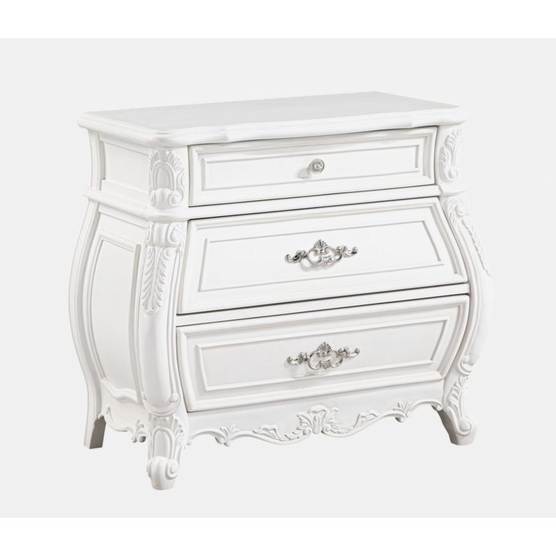 Table de chevet 3 tiroirs Opulence