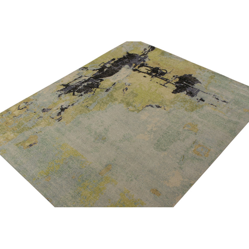 Distressed Homage Handmade Kilim Wool Abstract Area Rug, Rectangle 10' x 14'