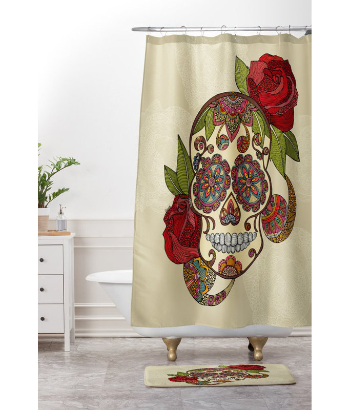 Tapis de bain de crâne de sucre