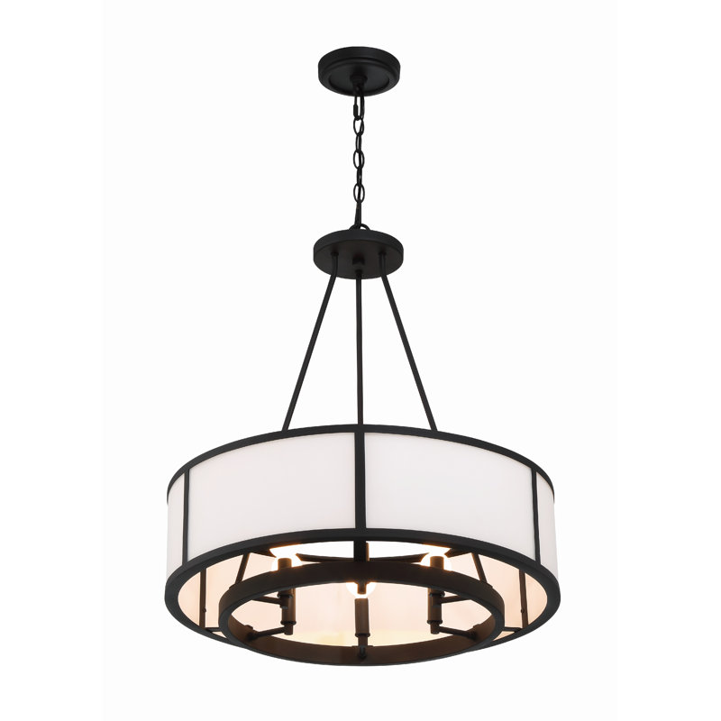 Makhel 6 Light Black Forged Chandelier