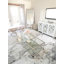 Tapis gris et argent à motif abstrait Swindle-758375527