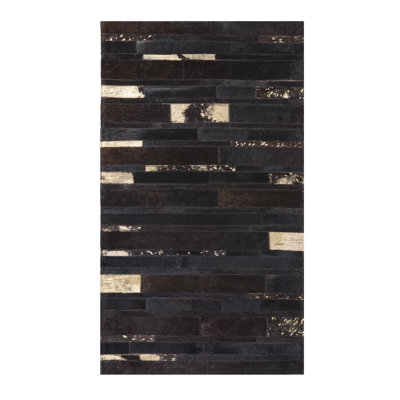 Patchwork Leather Area Rug