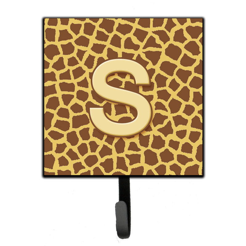 Porte-laisse giraffe monogramme et crochet mural, S