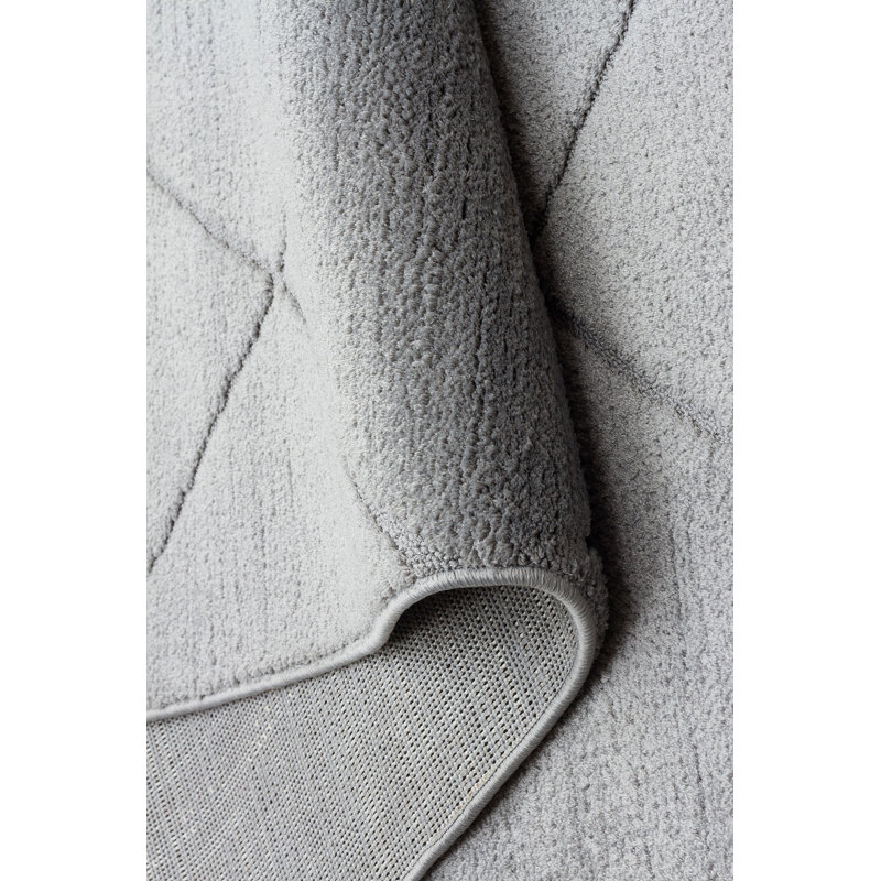 High-Quality Carpet, 4.0 x 5.9 Feet, Grey | 100% Micropolyester, 2300 Grams per Sq Meter, Machine Woven, 192,000 Thread Points | Durable, Easy to Clean, Perfect for Living Rooms & Bedrooms, Elegant Design