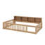 Lit en bois simple TG avec armoires et port USB-1276358759