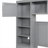 Full Size Wooden Bed With All-In-One Cabinet And Shelf-955220706
