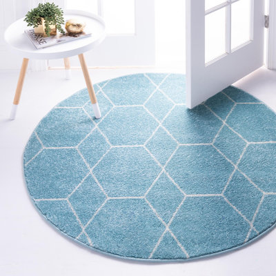 Tapis bleu menthe Debrodie