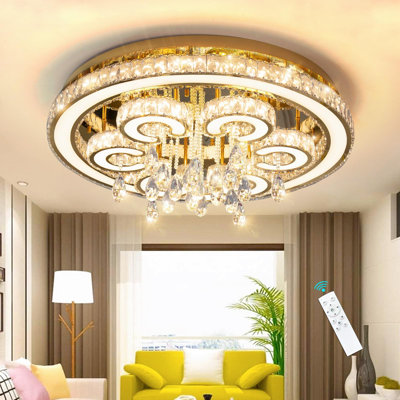 Glam Dimmable Led Crystal Chandelier