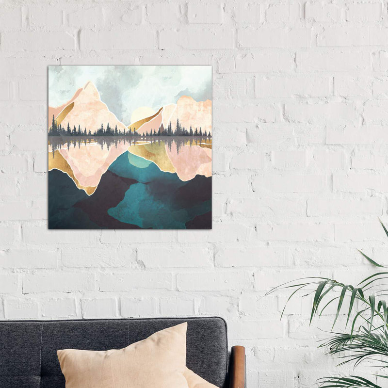 " Summer Reflection " by SpaceFrog Designs, 26" H x 26" W x 1.5" D, Wrapped Canvas