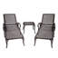 Chaise longue en aluminium coulé brun 1Pcs-389831785