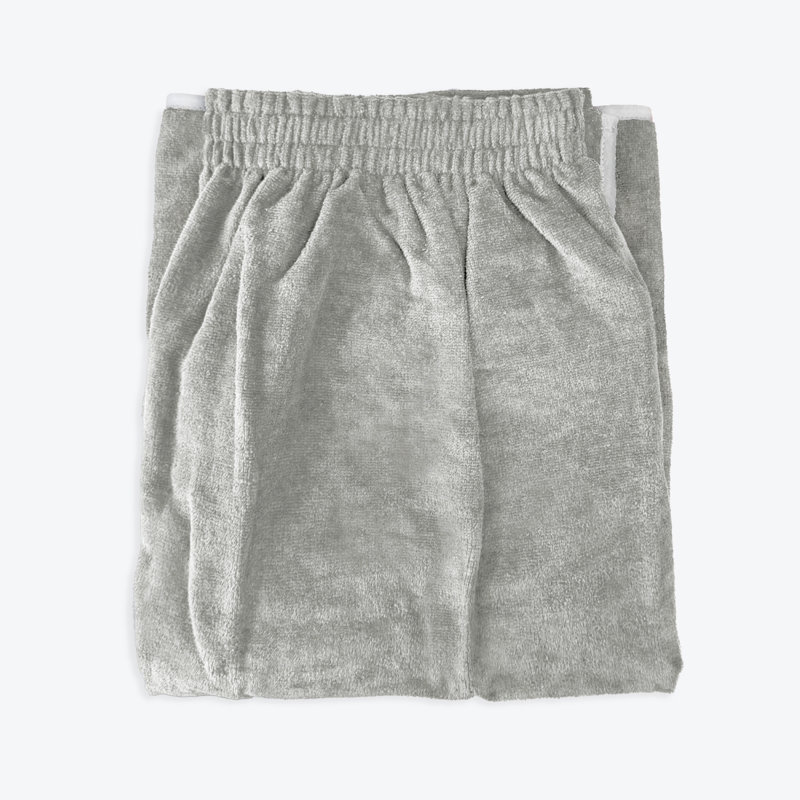 Ahsaki Adjustable Towel Wrap Single Piece, Silver