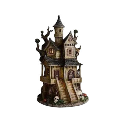 Halloween Resin Tree Haunteds House Tabletop Decor Spooky