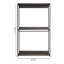 Organisateur de garde-robe en bois rustique gris Monica