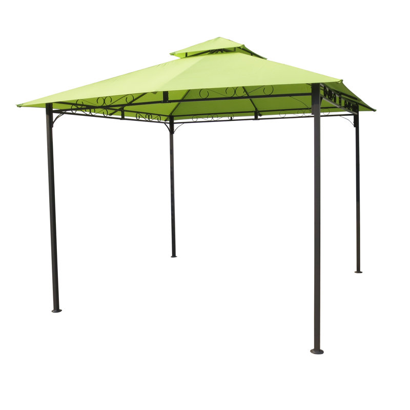Patson 9.5 Ft. W x 9.5 Ft. D Steel Patio Gazebo, Lime Green