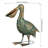 Green Bronze Pelican Decor