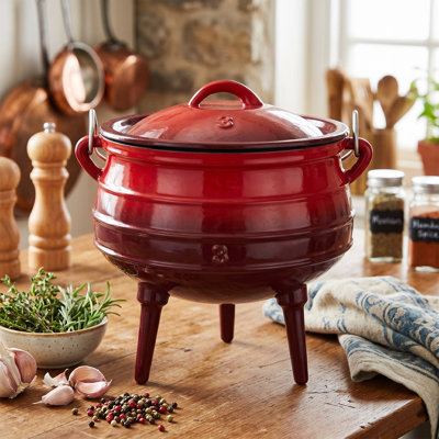 Living And Home Cast Iron Stock Pot