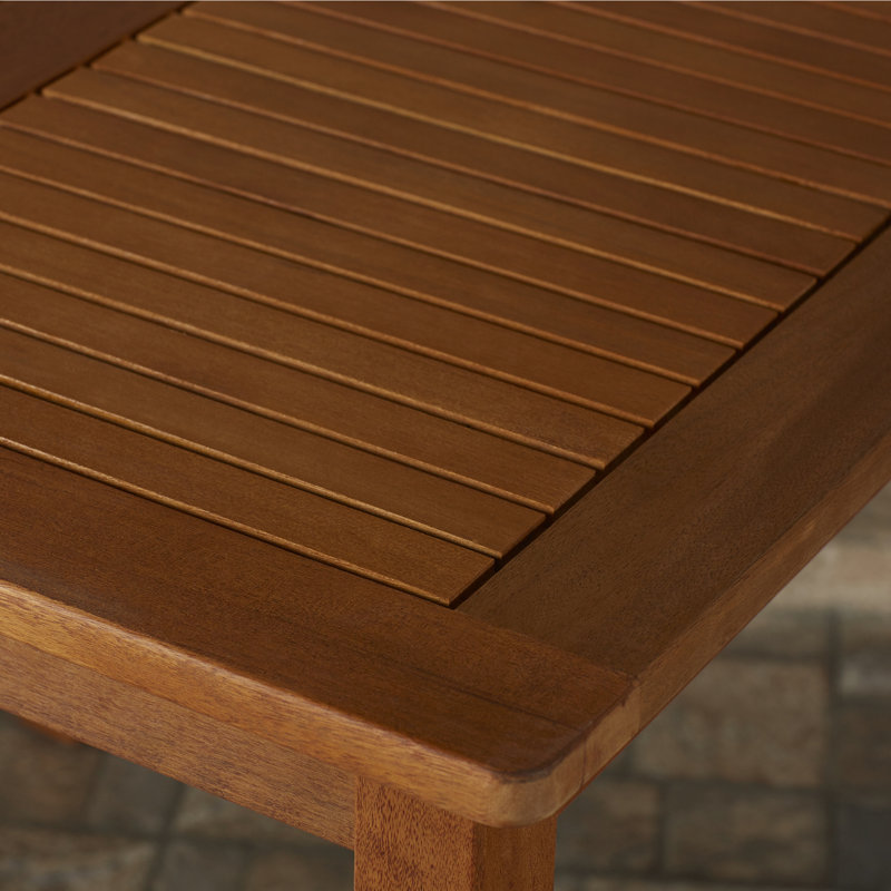 Alexandrine Square Solid Wood Outdoor Dining Table , 32 " W 32 " D