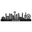 Décoration murale en bois Seattle City Skyline-764952688-764952691