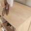 Huche transitionnelle à 2 tablettes, finition brune