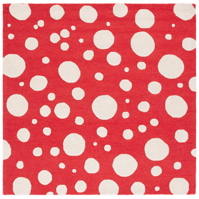 Camey Red Ivory Hand-Woven Rug