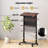 Rolling Podium Stand 40.5''-49'' Height Adjustable Lectern Table Mobile Pulpit