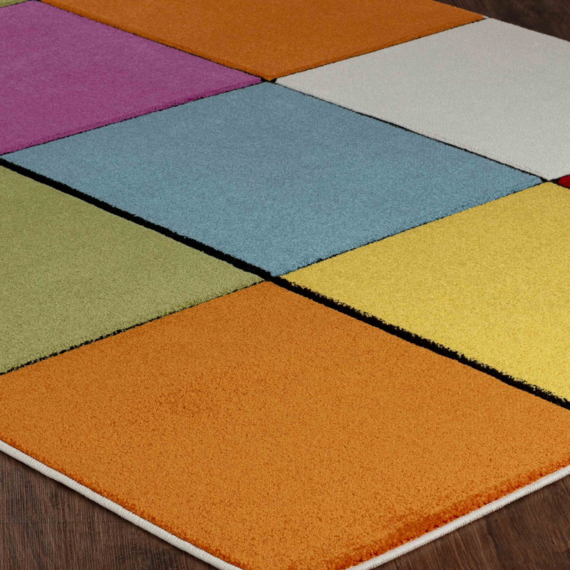Jadavian Geometric Area Rug, Rectangle 120 x 170cm