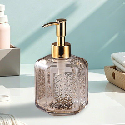 Water Bottle Refillable Liquid Hand Soap Dispenser For Bathroom Premiums Pump Bottle For Shower Gel Shampoo Lotion Kitchen Sink Decor