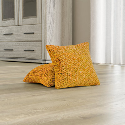 Stretchy Slipcover for Throw Pillow - Soft to Touch & Easy to Clean - Velvet Collection (Set of 2)