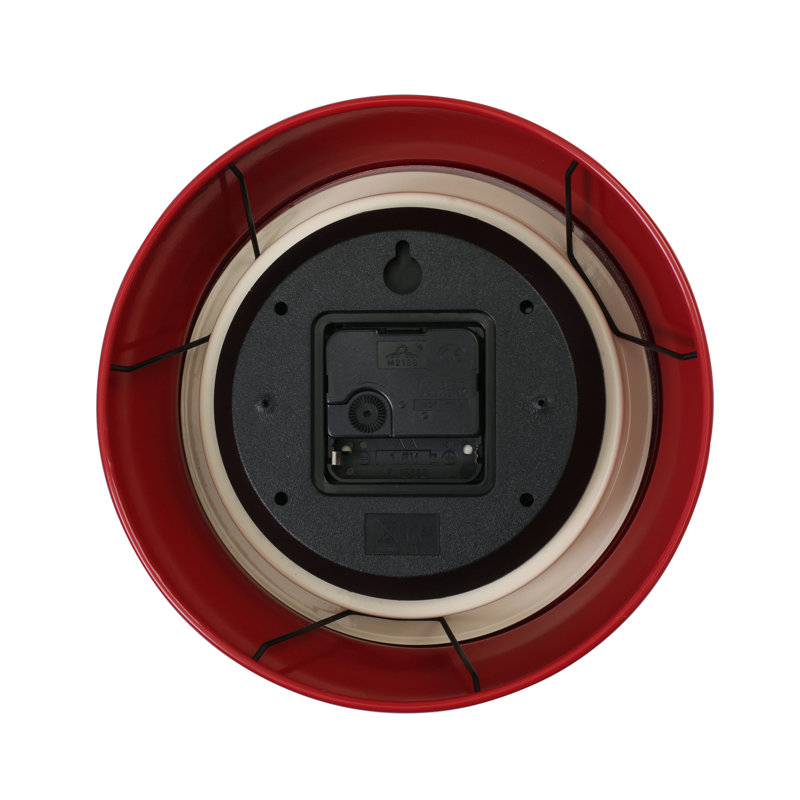 Metal Wall Clock, Red