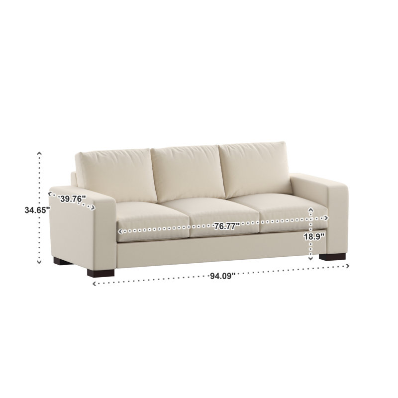 Michaella Upholstered 94.09'' Sofa
