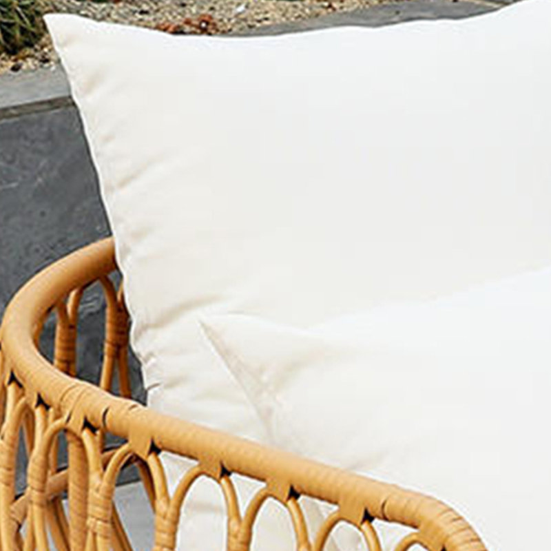 Chaise longue d'extérieur en osier Brookie