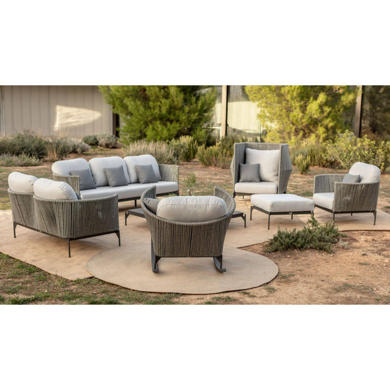 Boston Outdoor Lounge Chair, Canvas Canvas Sunbrella® Canvas