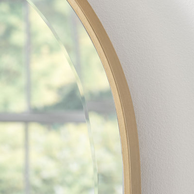 Drumourne Simple Arched Overmantle Mirror