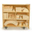 4 Compartment Manufactured Wood Shelving Unit