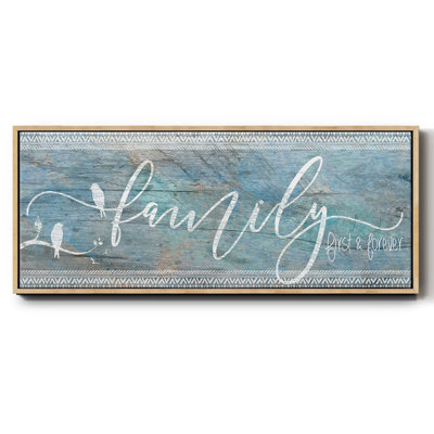 Family First- Framed Canvas