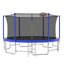 Trampoline 16 pi avec filet d'enclos et panier de basketball pour l'extérieur