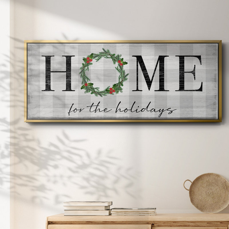 Home for the Holidays- Framed Canvas