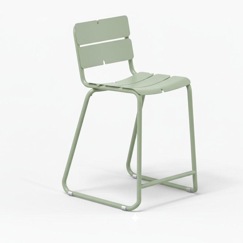 Tabouret de comptoir Corail, Vert pastel