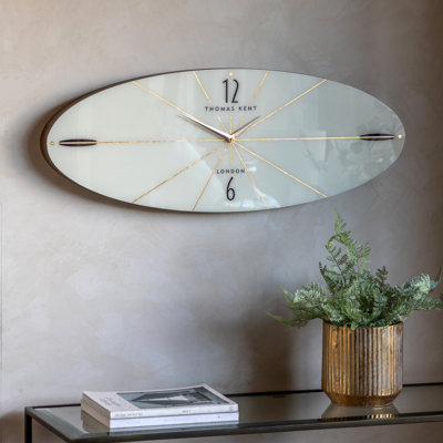 Numerical MDF Atomic Tabletop Clock in White