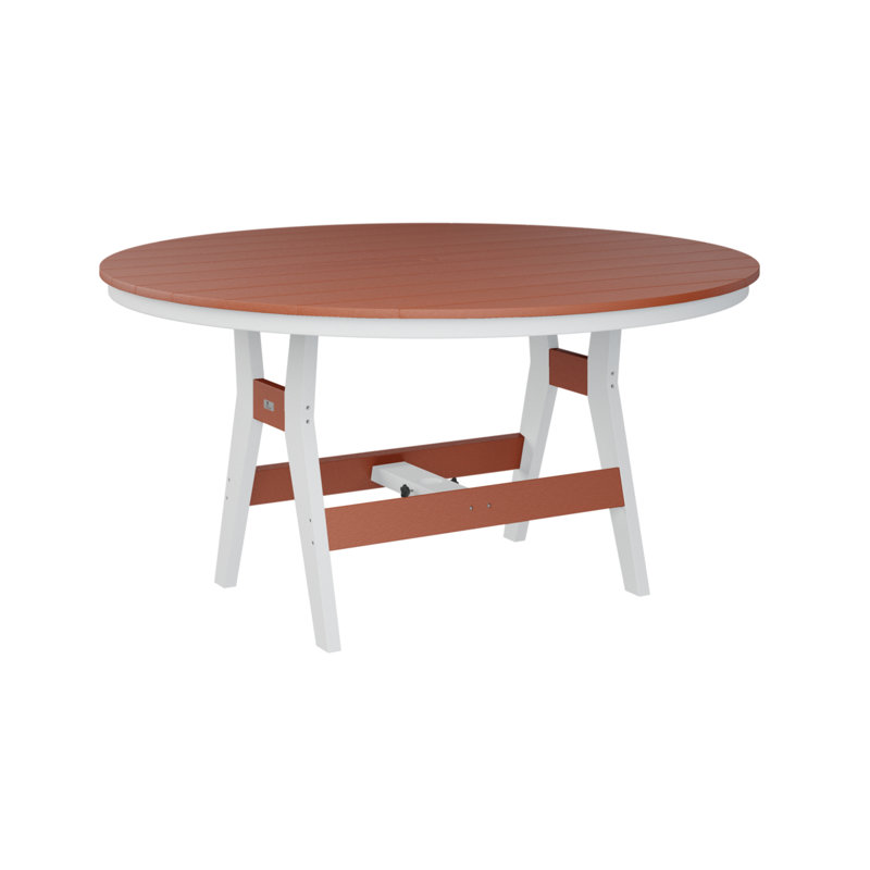 Table ronde à hauteur de comptoir de 60 po Berlin, H 35,5 po x l 60 po x P 60 po, Orange mangue