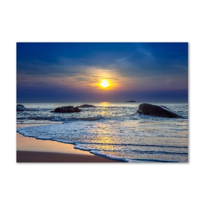 Sunset Sea - Wrapped Canvas Print